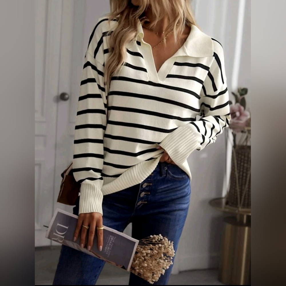 French striped pullover
